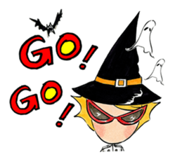 Anlygirls x Halloween little witch sticker #13523699