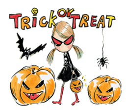 Anlygirls x Halloween little witch sticker #13523701