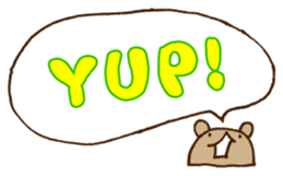 UGERO KUMA -English 2- sticker #13524047