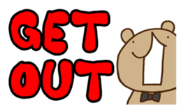 UGERO KUMA -English 2- sticker #13524067