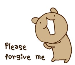 UGERO KUMA -English 2- sticker #13524075