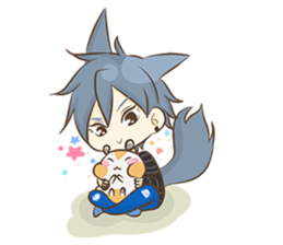 Mr. Grey & Mrs. Red : Spring Season sticker #13524571