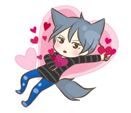 Mr. Grey & Mrs. Red : Spring Season sticker #13524590