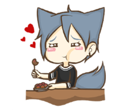 Mr. Grey & Mrs. Red : Spring Season sticker #13524594