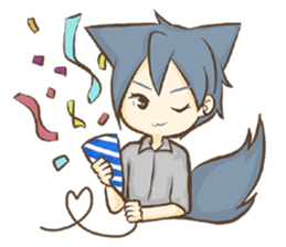 Mr. Grey & Mrs. Red : Spring Season sticker #13524595