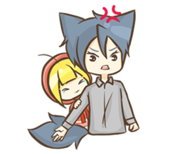 Mr. Grey & Mrs. Red : Spring Season sticker #13524596