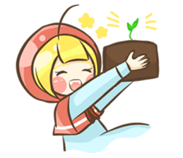 Mr. Grey & Mrs. Red : Spring Season sticker #13524600