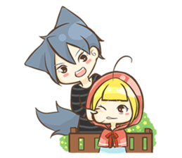 Mr. Grey & Mrs. Red : Spring Season sticker #13524604