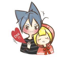 Mr. Grey & Mrs. Red : Spring Season sticker #13524605