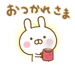 Rabbit Usahina friendly winter sticker #13524858