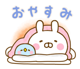 Rabbit Usahina friendly winter sticker #13524863