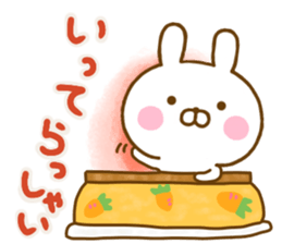 Rabbit Usahina friendly winter sticker #13524867