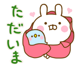 Rabbit Usahina friendly winter sticker #13524868