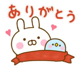 Rabbit Usahina friendly winter sticker #13524870