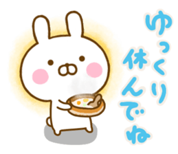 Rabbit Usahina friendly winter sticker #13524872