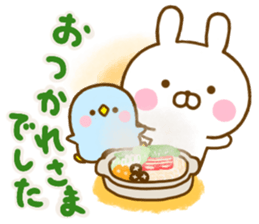 Rabbit Usahina friendly winter sticker #13524877