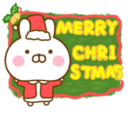 Rabbit Usahina friendly winter sticker #13524886