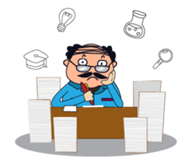 A Jovial Professor sticker #13525366