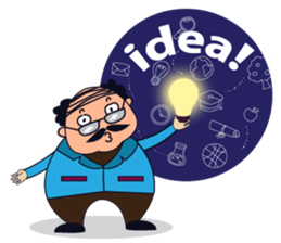 A Jovial Professor sticker #13525378