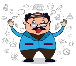 A Jovial Professor sticker #13525384