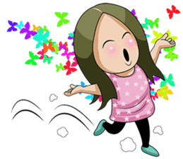 joy sister and happy lei sticker #13526281