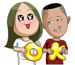 joy sister and happy lei sticker #13526284