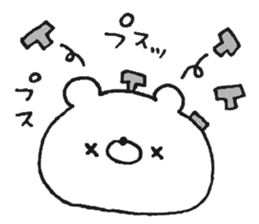 Friendly white bear6 sticker #13526809