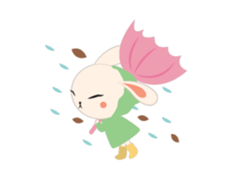 Sweet eye rabbit sticker #13526918