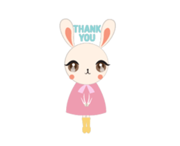 Sweet eye rabbit sticker #13526919