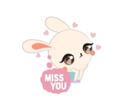 Sweet eye rabbit sticker #13526921