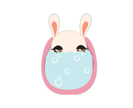 Sweet eye rabbit sticker #13526922