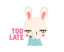 Sweet eye rabbit sticker #13526924