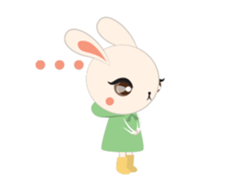 Sweet eye rabbit sticker #13526926