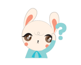 Sweet eye rabbit sticker #13526927