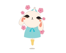 Sweet eye rabbit sticker #13526928