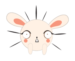 Sweet eye rabbit sticker #13526929