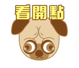 Planet dog - Pug sticker #13527358