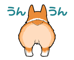 Rear of Corgi [Animation] Japanese Ver. sticker #13527427