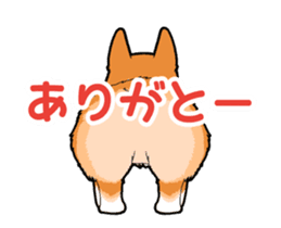Rear of Corgi [Animation] Japanese Ver. sticker #13527438