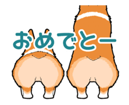 Rear of Corgi [Animation] Japanese Ver. sticker #13527439