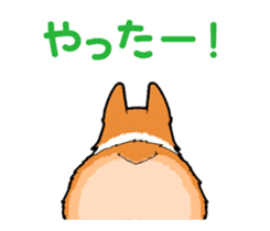 Rear of Corgi [Animation] Japanese Ver. sticker #13527440