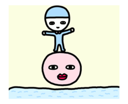 Move! Character fewer sticker sticker #13528330