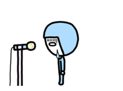 Move! Character fewer sticker sticker #13528334