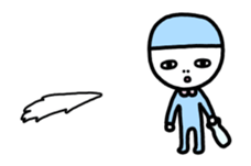 Move! Character fewer sticker sticker #13528336