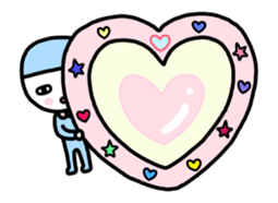 Move! Character fewer sticker sticker #13528344