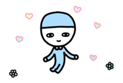 Move! Character fewer sticker sticker #13528347