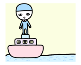 Move! Character fewer sticker sticker #13528349