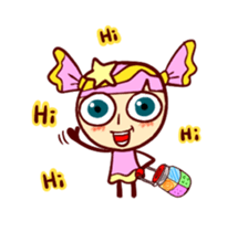 Animated Pink Candy 'Lucy' stickers 2 sticker #13529262