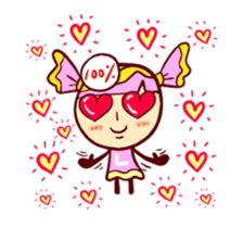 Animated Pink Candy 'Lucy' stickers 2 sticker #13529263