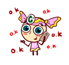 Animated Pink Candy 'Lucy' stickers 2 sticker #13529275